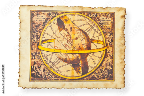 Fotografie Antique map of World