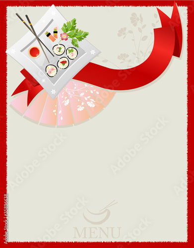 Menu ristorante giapponese