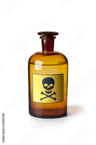 Medicine bottle with poisonous liquid