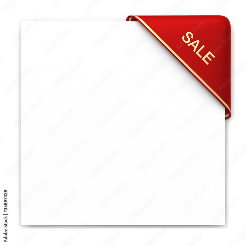 Red corner with golden edge - sale Red corner with golden edge - sale