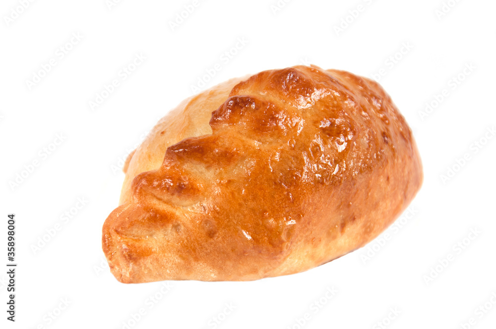 Appetizing pies isolated on a white background Appetizing pies isolated on a white background