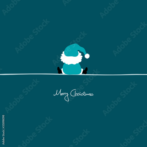 Sitting Santa Turquoise