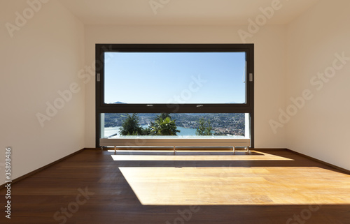 Modern apartment, large room with panoramic view