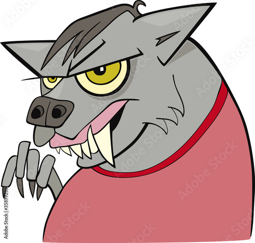 cartoon werewolf