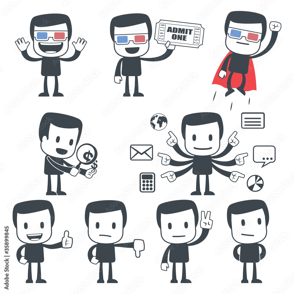 Fototapeta premium Icon man