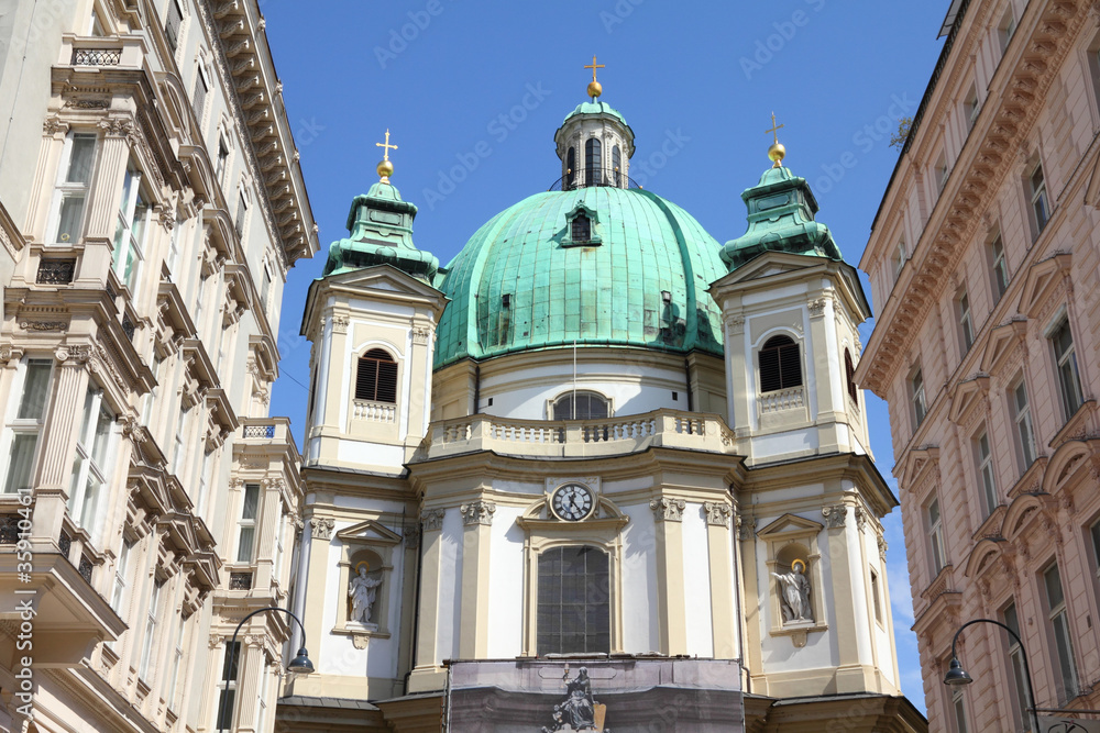 Vienna - Peterskirche church