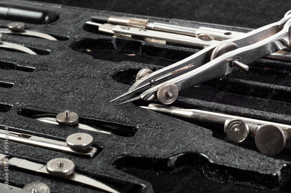 Fototapeta premium Many bows in a black box