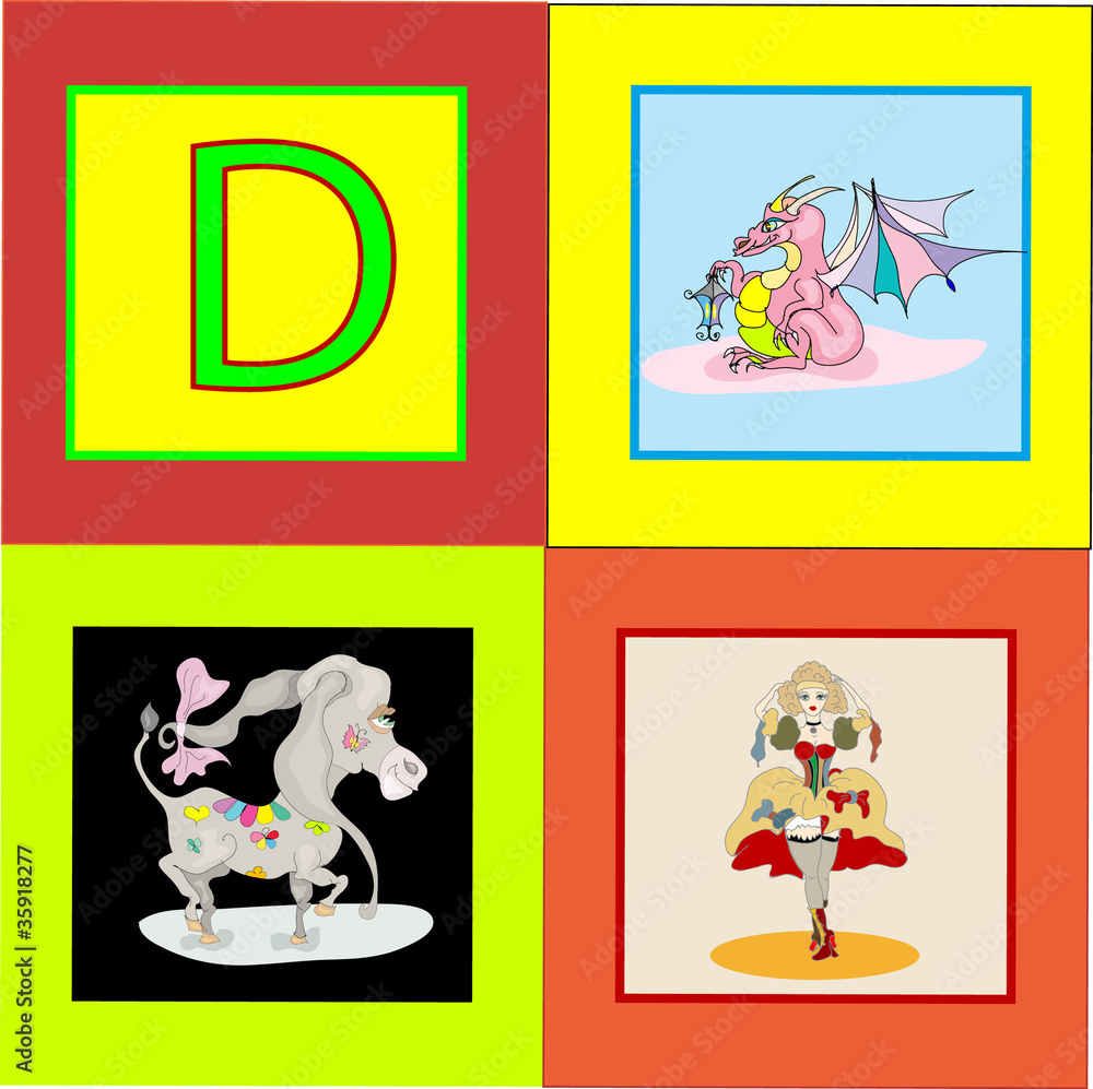 Fototapeta premium Letter dD