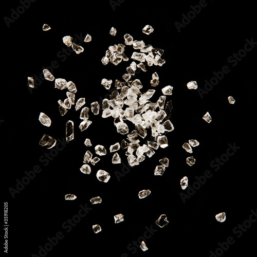 crystal diamonds on black backround
