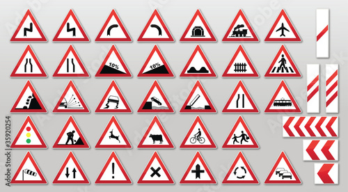 Traffic signs - Warnings