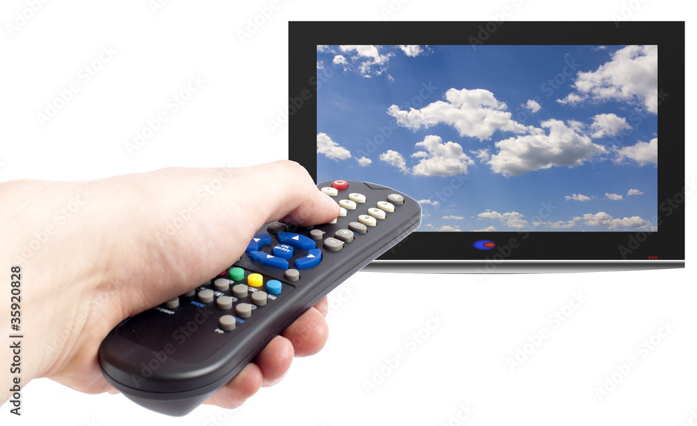 Remote control of tv set Remote control of tv set