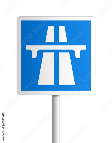 Panneau - Entrée d'autoroute