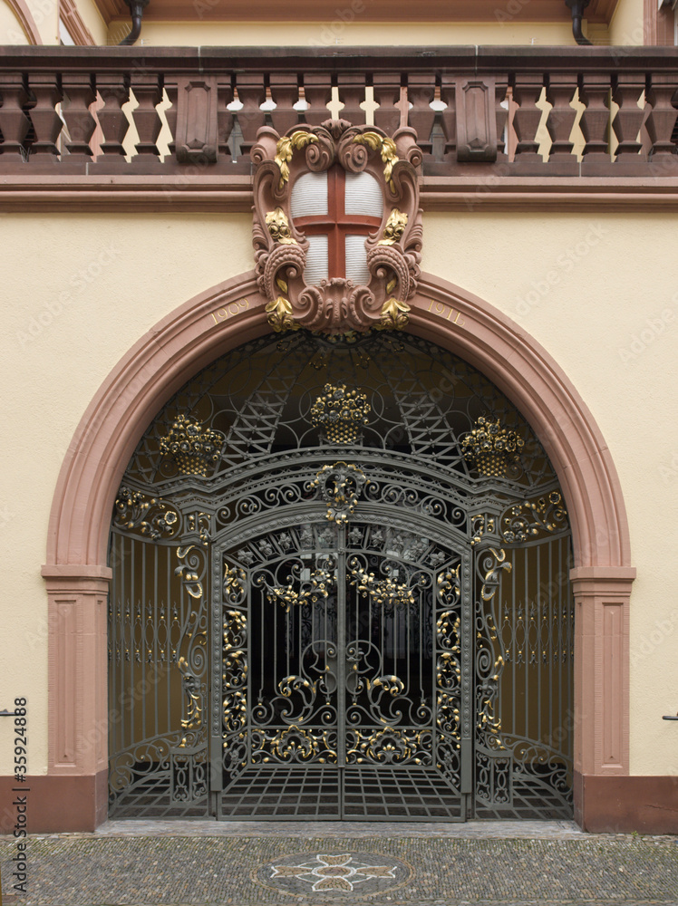 Fototapeta premium decorative gate in Freiburg