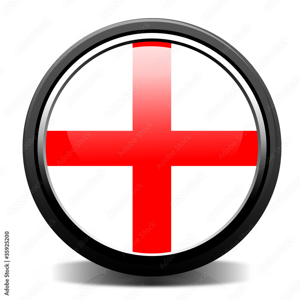 Fototapeta premium england flag button
