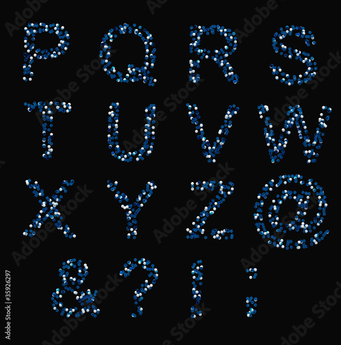 P-Z letters made of pills o...
