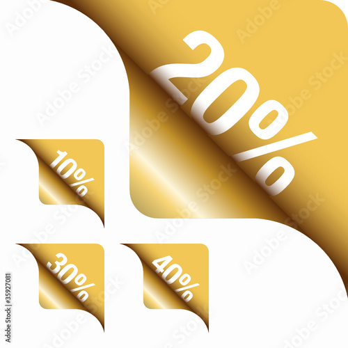 Golden Metallic Corner 10%/20%/30%/40%