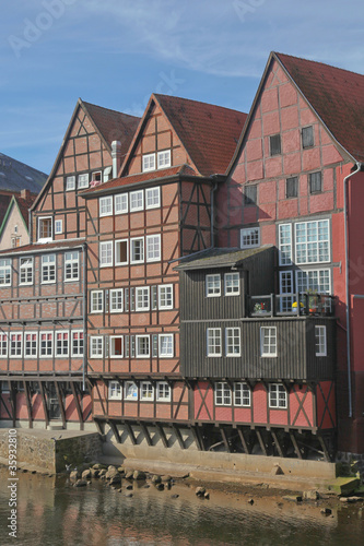 alte Fachwerkhäuser in Lüneburg an der Ilmenau