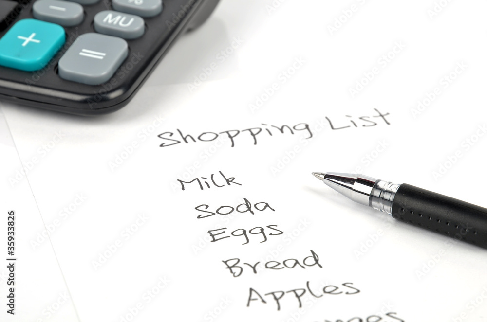 Shopping list Shopping list