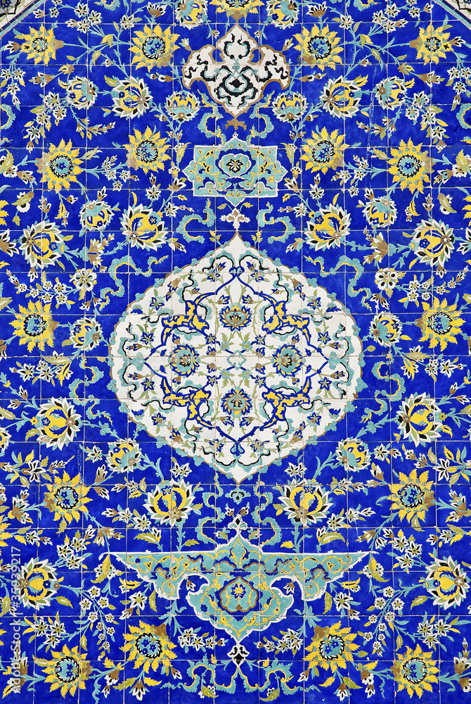 ceramic painted art tiles esfahan iran