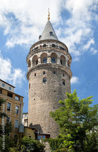 Photography galata tower in istanbul turkey
