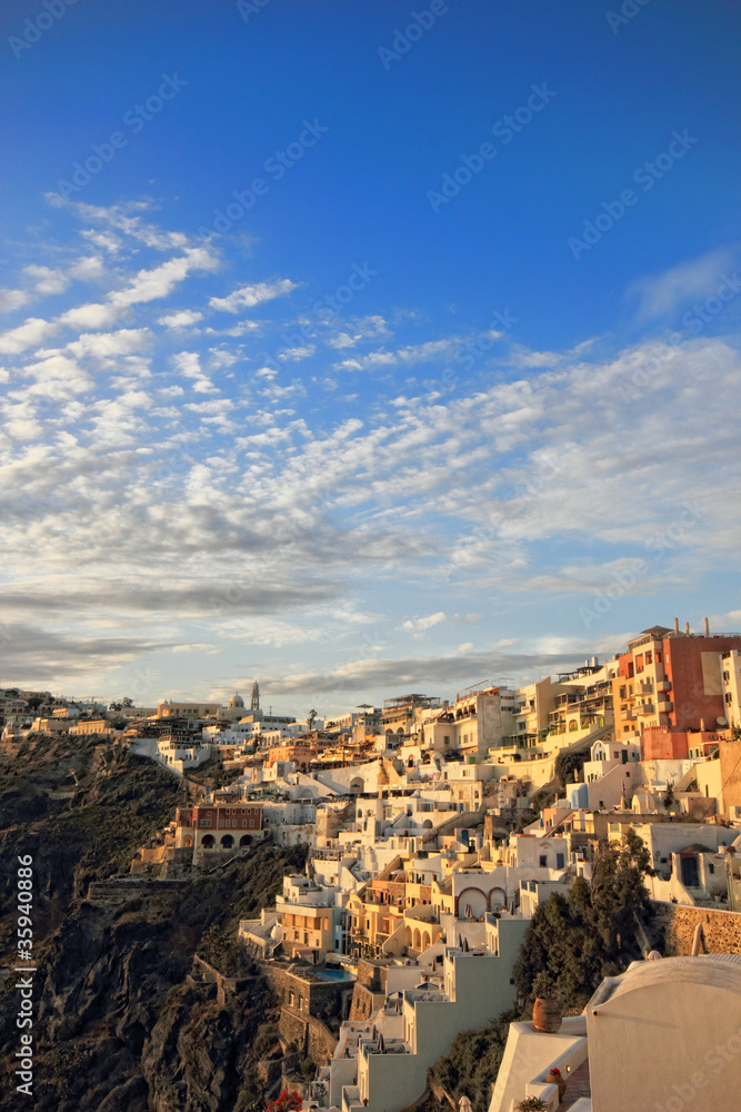 view of Fira town - Santorini