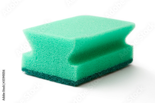 Bath sponge isolated on the white background