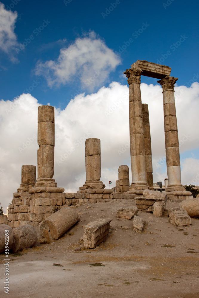 Tempio di Ercole di Amman da vicino
