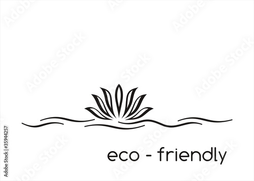 Fototapeta Naklejka Na Ścianę i Meble -  Eco friendly business logo design