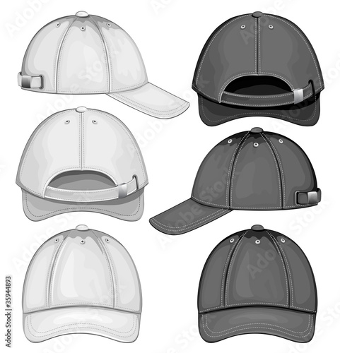Vector illustration of baseball cap