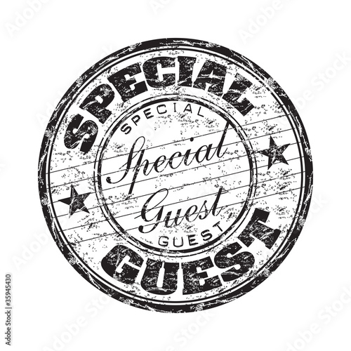 Special guest rubber stamp