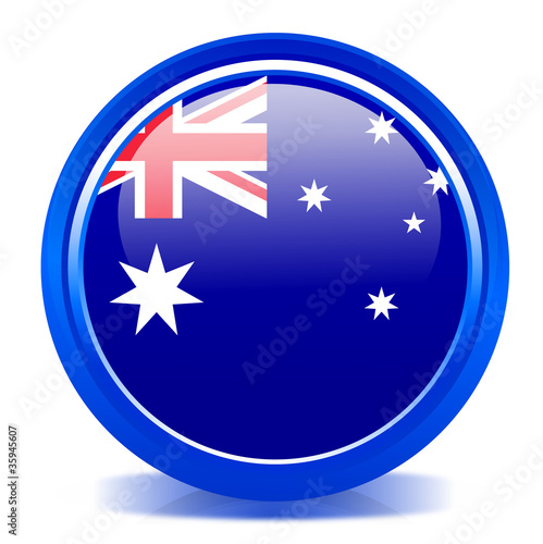 Free Download Australia flag button - GFXLoad