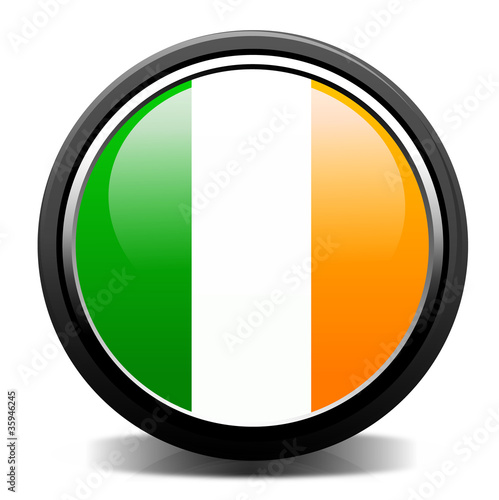 Free Download Ireland flag button - GFXLoad