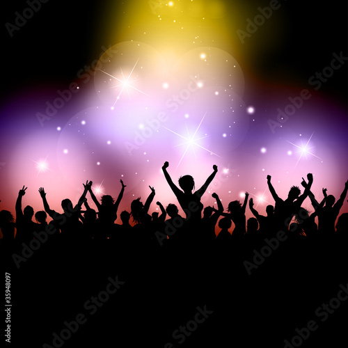 Excited audience