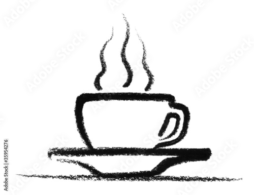 sketched hot cup photo