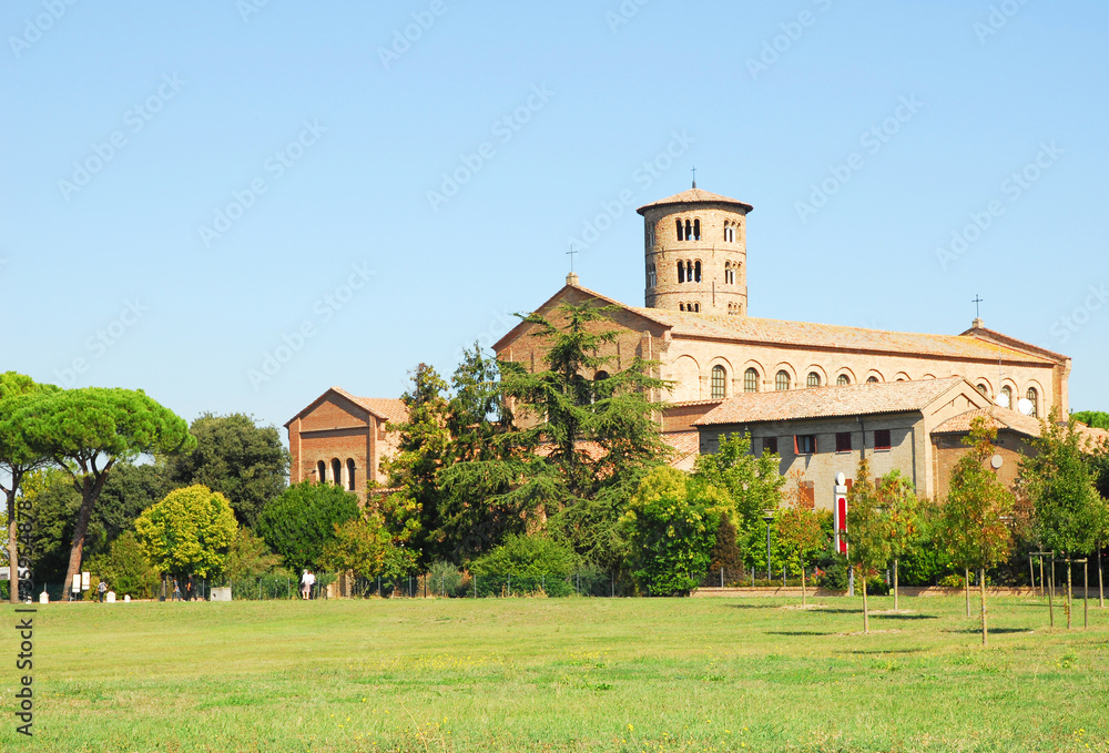 Classe Basilica with the round bell tower