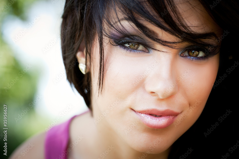 Fototapeta premium Face of cute young woman
