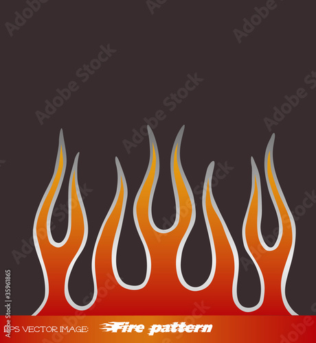 eps Vector image: Fire pattern