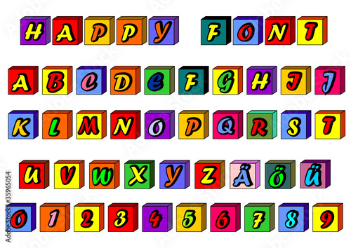 buntes Alphabet