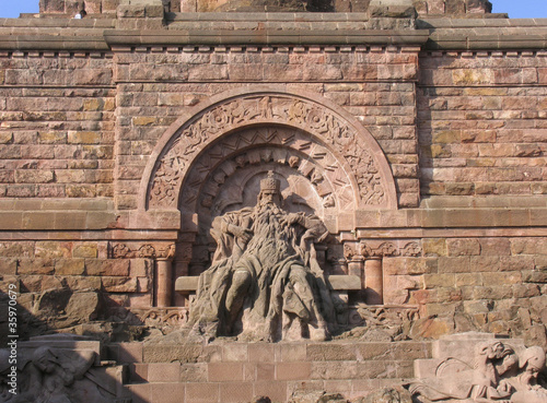 Slika na platnu Kyffhäuser-Denkmal, Barbarossa-Skulptur