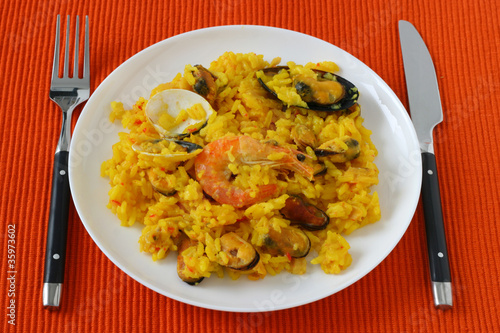 rice with seafood