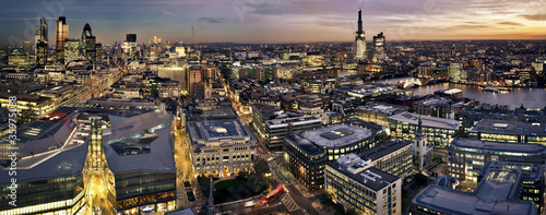 City of London at twilight
