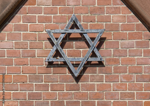 symbolic detail of a jewish graveyard photo