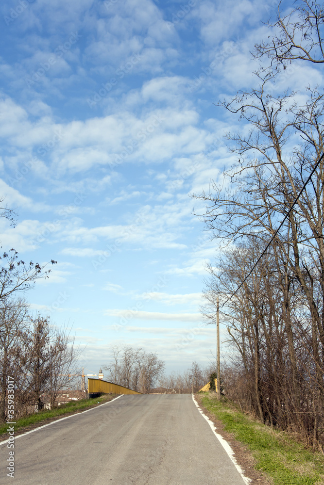 Fototapeta premium road to the bridge