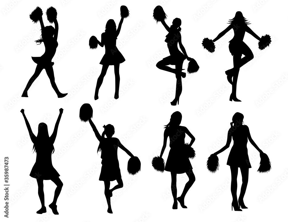 Obraz premium Cheerleaders! Vector / Clip Art