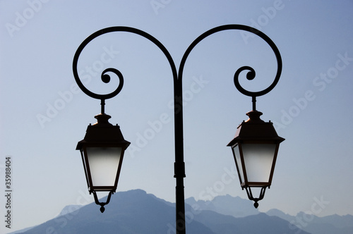 Two european lamppost #35988404
