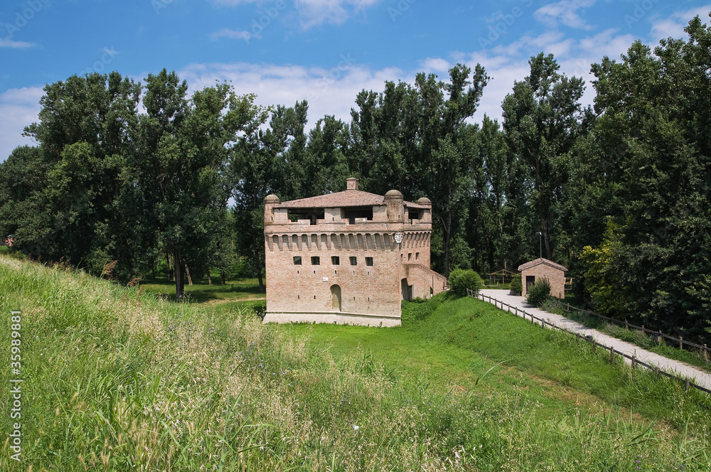 Fortress Rocca Stellata. Bondeno. Emilia-Romagna. Italy.