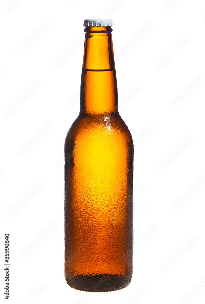 Beer isolated on white