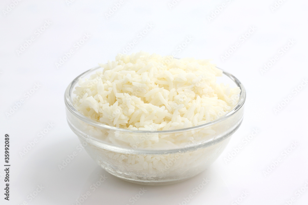 Rice isolated in white background Rice isolated in white background
