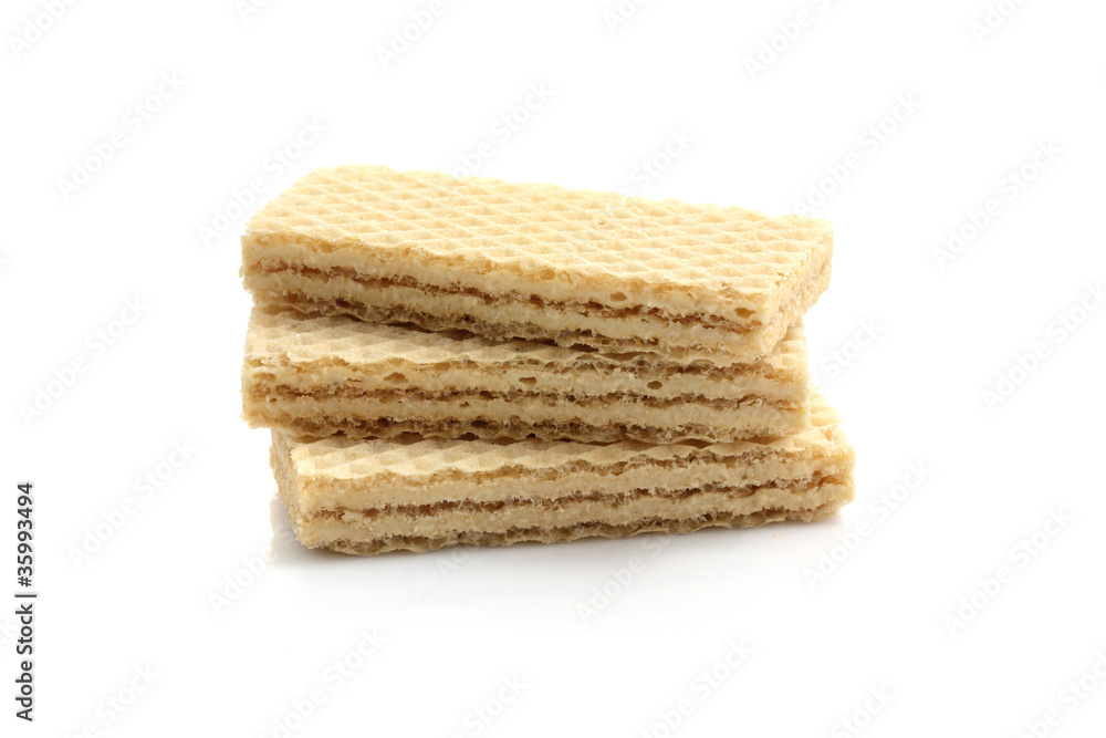 wafers isolated in white background wafers isolated in white background