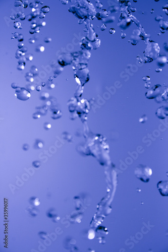 Water background. Waves, splashes, bubbles
